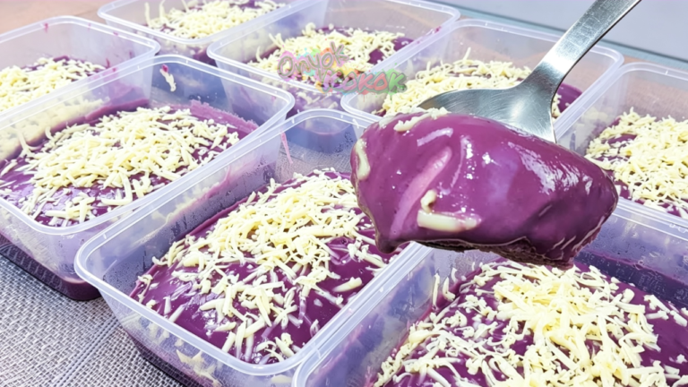 Ube Yema Cake in a Tub