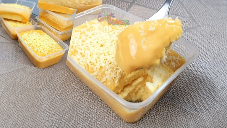 No Bake Special Yema Cake Recipe in a Tub
