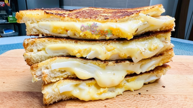Buttered Egg Cheese Sandwich