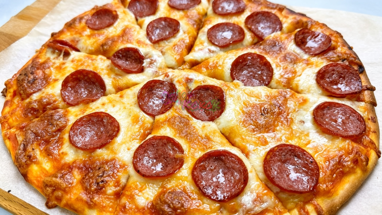 Homemade Pepperoni Pizza Recipe